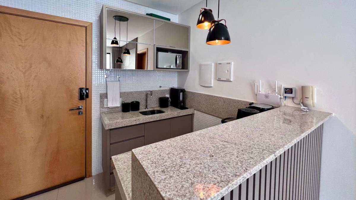  - Flat à venda ao lado do Shopping Flamboyant, 1 quarto, 36m², alta rentabilidade para Airbnb - Setor Alto da Glória.